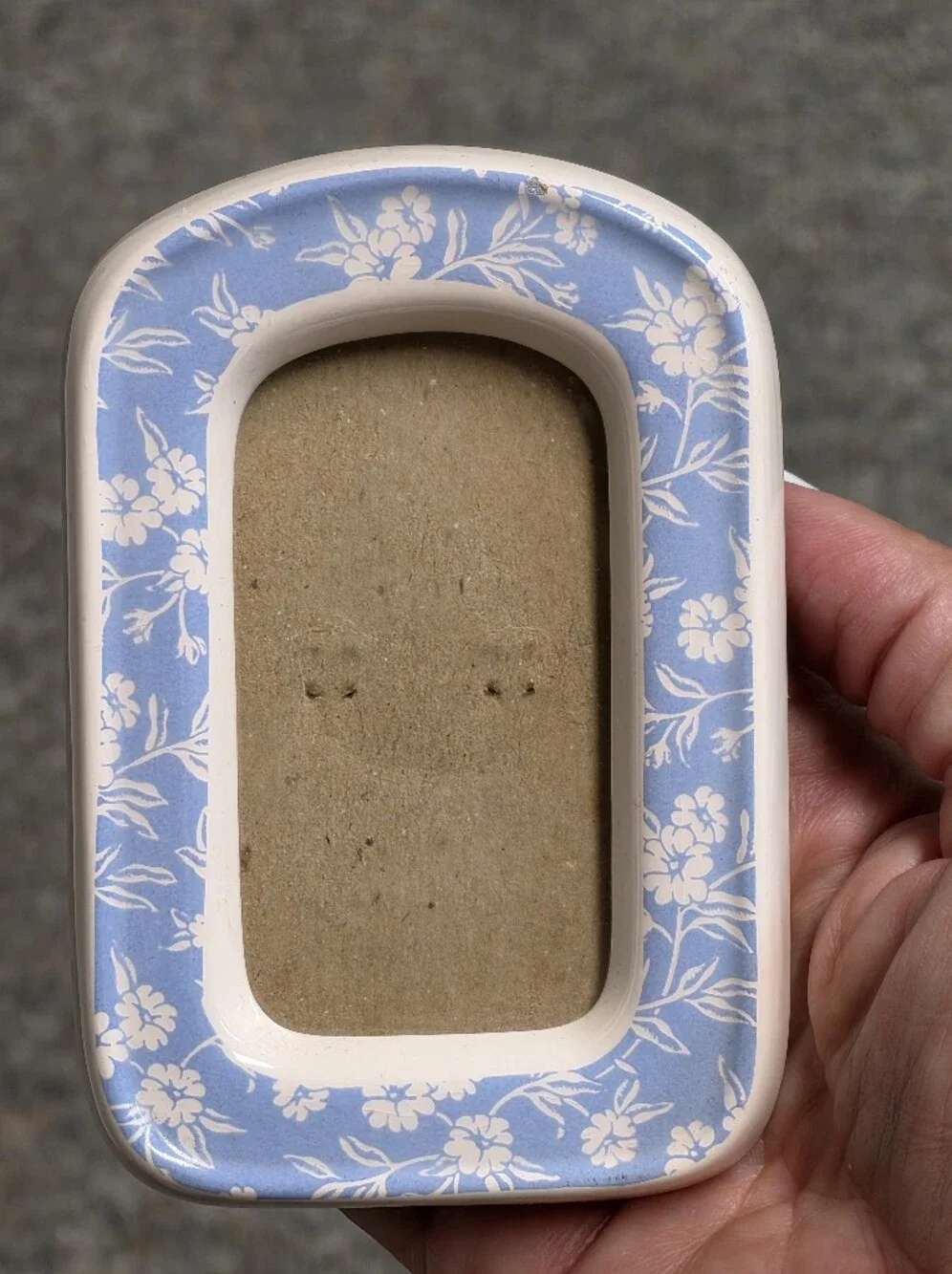 Hallmark Floral Ceramic Picture Frame